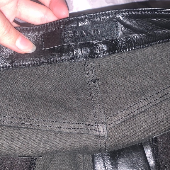 J Brand 100% LAMB LEATHER FLARE PANTS Size 30 - Picture 4 of 11